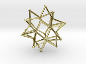 Stellated Icosohedron WireBalls - 3cm in 18K Gold Plated