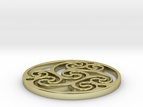 Celtic Amulet [3.6cm, 1.4"] in 18K Gold Plated