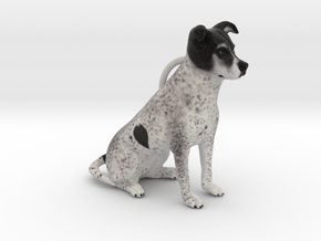 Custom Dog Ornament - Beagan in Full Color Sandstone