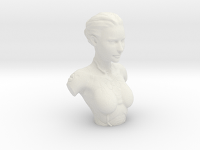 Kasumi Bust in White Natural Versatile Plastic