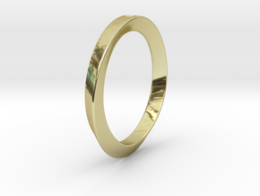 Moebius Triangle Ring in 18K Gold Plated