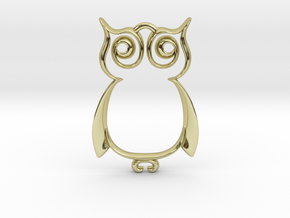The Owl Pendant in 18K Gold Plated