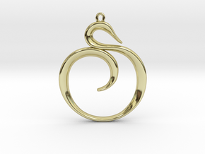 The Spiral Pendant in 18K Gold Plated