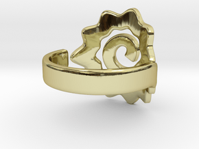 Spiral Ring in 18K Gold Plated