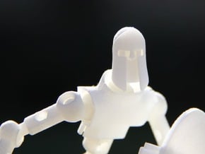 Spartan Helm for ModiBot in White Natural Versatile Plastic