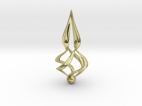 Twisted (Earring or Pendant) in 18K Gold Plated