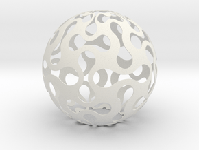 Lighing Sphere in White Natural Versatile Plastic