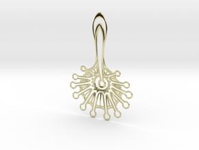 Mystic Flower Pendant in 18K Gold Plated