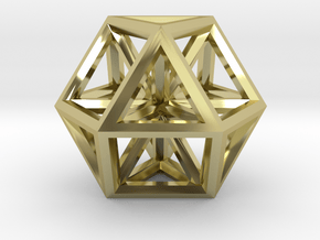 Small Vector Equilibrium 1" in 18K Gold Plated