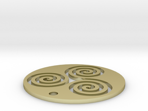 Triskele (1.25" diameter) in 18K Gold Plated
