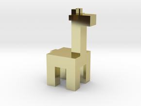 Squared Giraffe in 18K Gold Plated
