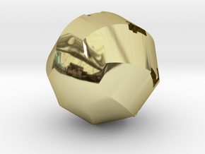 7-Sided Oddball Die in 18K Gold Plated