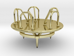 Children's Merry-go-Round, HO Scale (1:87) in 18K Gold Plated