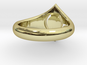 Man Symbol Ring in 18K Gold Plated