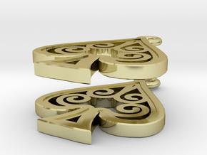 Ace Earrings - Spades in 18K Gold Plated