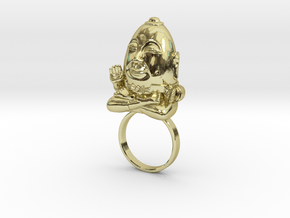 HUMPTY BUDA RING in White Natural Versatile Plastic