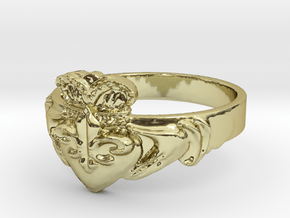 NOLA Claddagh, Ring Size 5 in 18K Gold Plated