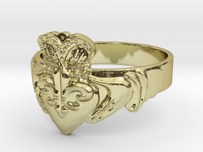 NOLA Claddagh, Ring Size 9 in 18K Gold Plated