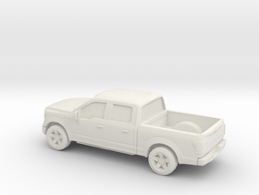 1/87 2015 Ford F150 Crew Cab in White Natural Versatile Plastic