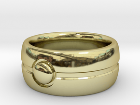 One Bead Ring - Size 23 in 18K Gold Plated