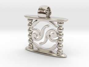 Aeon Tribe Temple Version in Rhodium Plated Brass