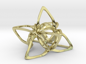 Merkaba Flatbase CurvaciousP - 7cm in 18K Gold Plated