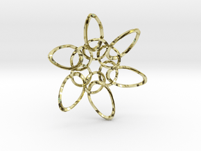 6 Ring PentaTwist  - 6.6cm in 18K Gold Plated
