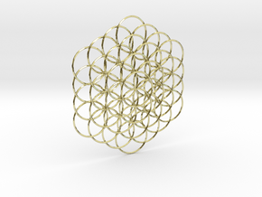 Flower Of Life Weave - 8cm  in 18K Gold Plated
