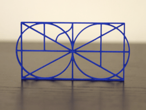 A Monogram Of The Alphabet Sculpture  in Blue Processed Versatile Plastic