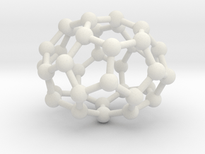 0033 Fullerene c36-05 d2 in White Natural Versatile Plastic