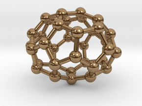 0033 Fullerene c36-05 d2 in Natural Brass