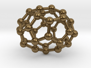 0033 Fullerene c36-05 d2 in Natural Bronze