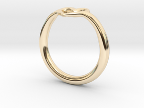 Heart Ring in 14k Gold Plated Brass