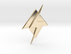 Young Justice Spitfire necklace in 14k Gold Plated Brass