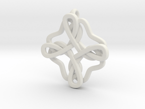 Friendship knot in White Natural Versatile Plastic