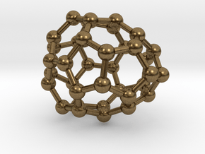 0034 Fullerene c36-06 d2d in Natural Bronze