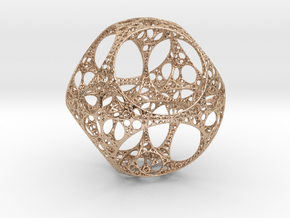 Apollonian Octahedron - Thin in 14k Rose Gold Plated Brass