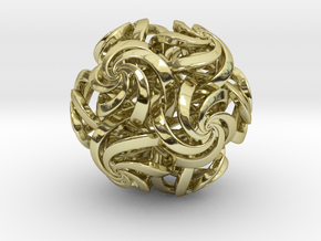 Rhombic Triacontahedron IV, medium  in 18K Gold Plated