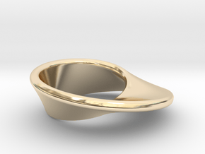 Moebius Band in 14k Gold Plated Brass