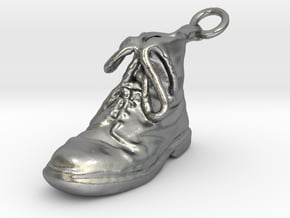Boot Left in Natural Silver