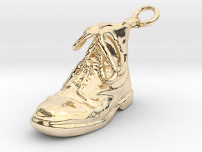 Boot Left in 14k Gold Plated Brass