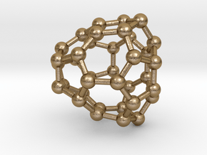 0036 Fullerene c36-08 cs in Polished Gold Steel