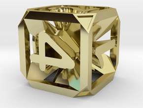 Expanding Dice in 18K Gold Plated