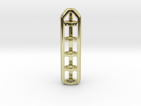 Tritium Lantern 4A (Silver/Brass/Plastic) in 18K Gold Plated