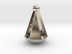 Silent Bell in Rhodium Plated Brass