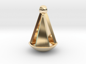 Silent Bell in 14k Gold Plated Brass