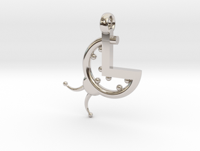 La Coccinella - Logo 3D portachiavi in Platinum