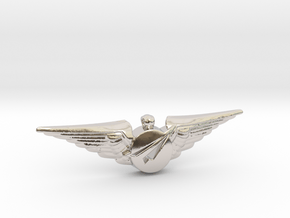 Big Imagination Captain's Wings in Rhodium Plated Brass