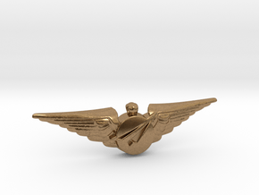 Big Imagination Captain's Wings in Natural Brass