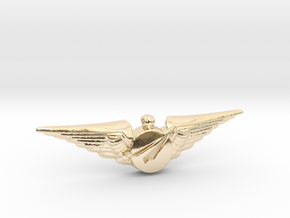 Big Imagination Captain's Wings in 14k Gold Plated Brass